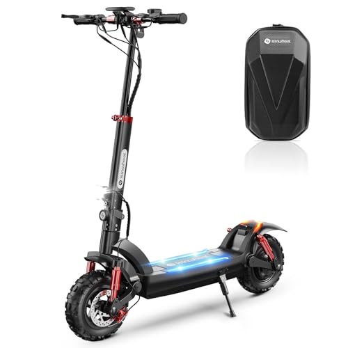 isinwheel Electric Scooter,11" Off-road Tires Fast Electric Scooters Adult with 4 Shock Absorbers, 60km Long Range E-Scooter,48V 15Ah,3 Speed Modes with Smart LCD Display