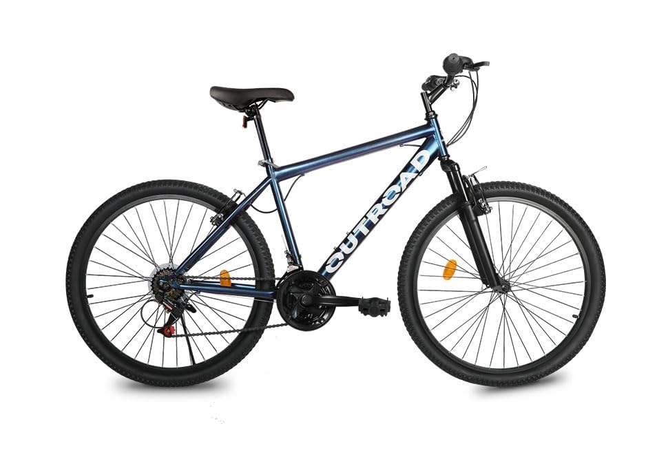 Max4out 26 inch Mountain Bike with 21 Speeds Lightweight Cycling Bicycles,Dual Disc/V Brake, Metal Frame Bicycle for Men and Women, Adult Racing Bike, Road Bike,X5 Blue