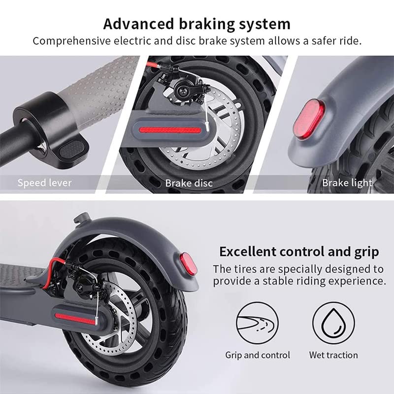 Folding Electric Scooter for Adults 8.5" / Class A Battery 10.4Ah / Autonomy 25~35Km / App Connection/with Lock and Phone Holder