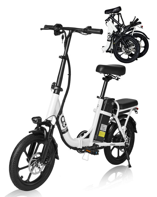 Electric Bike for Adults, Ebike, 16" /26'' Folding Electric Bike 350W 48V 12Ah Built-in Battery 25MPH, 20+Miles, Multi-Shock Absorption, 3 Modes,Commuting, UL 2849 Certified, High Brushless Gear Motor