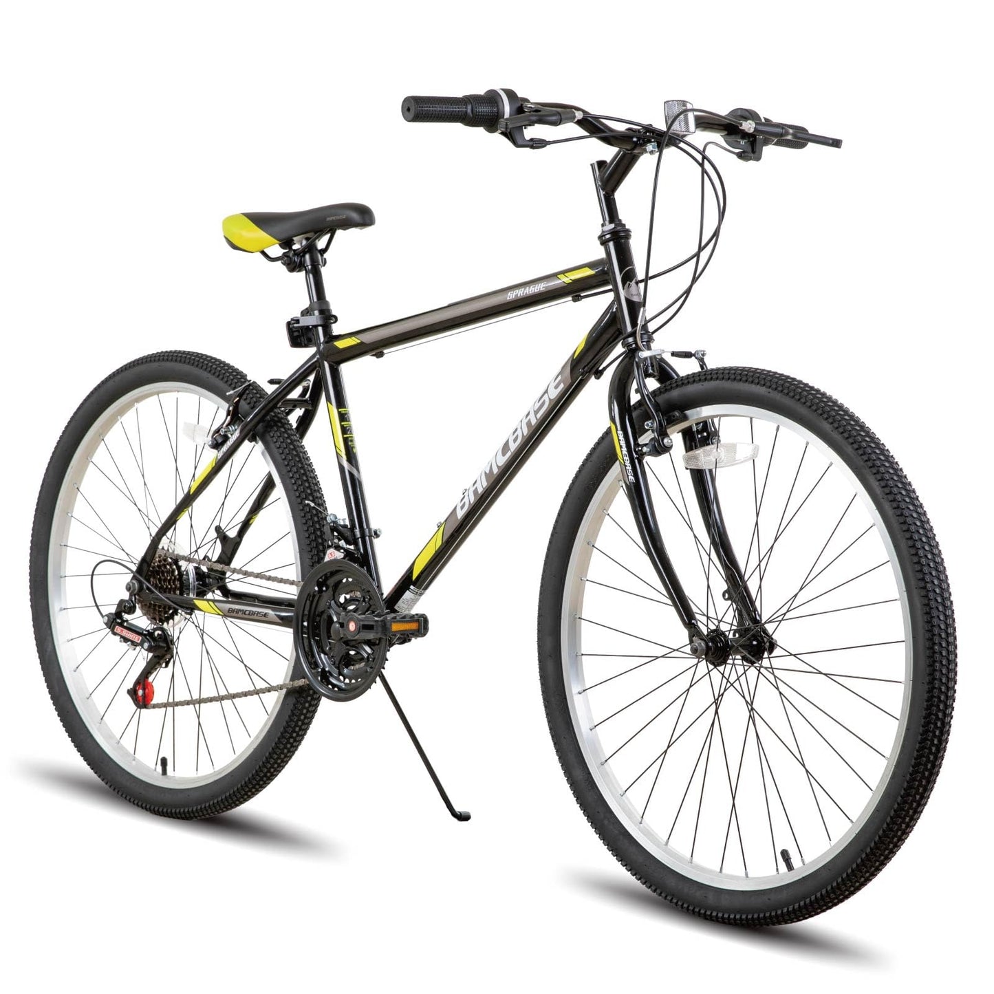 HH HILAND 24 26 inch Mountain Bike for Men Women, 21 Speeds High-Carbon Steel Frame, Sport Cycling MTB Bicycle for Adult