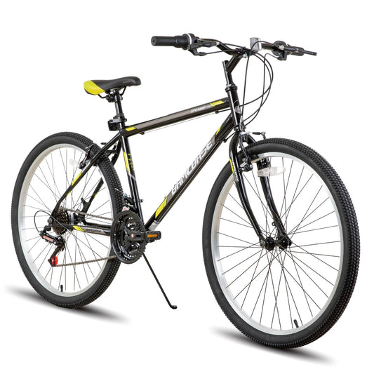 HH HILAND 24 26 inch Mountain Bike for Men Women, 21 Speeds High-Carbon Steel Frame, Sport Cycling MTB Bicycle for Adult