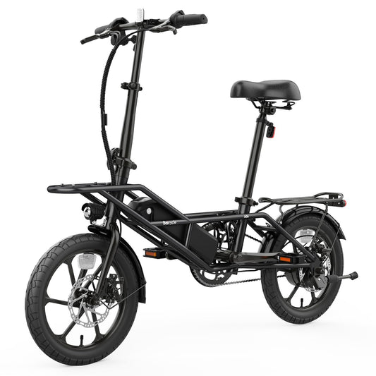 Electric Bike for Adults, 600W Peak Motor with 20MPH, 35Miles PAS Range,375Wh Removable Battery Ebike with 16'' Pneumatic Tire for Commute,UL2849 Certificated Bicycle for Adults and Teens (Black)