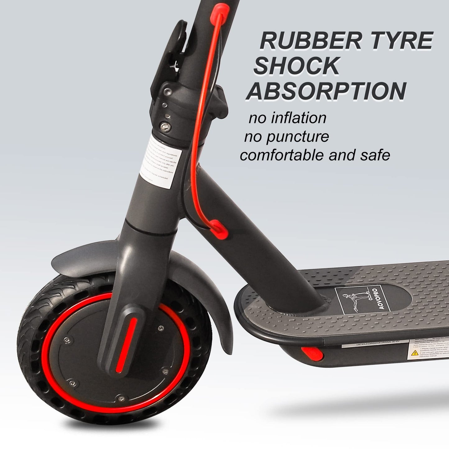 AOVOPRO Electric Scooter Adult, 350W Motor, 30km Long Range, Max Speed 25 km/h, 3 Speed Settings, App Control (ES80)