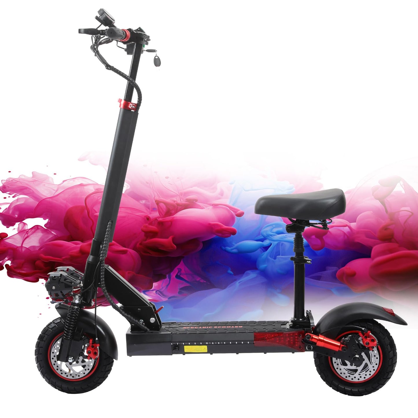 FREEBOY Electric Scooter - Adult Electric Scooter with 800w Motor, 25 Mph, 30 Miles Range, 10" Off-Road Tires, Portable Folding Commuting Electric Scooter for Adults, E Scooter w/Dual Braking System