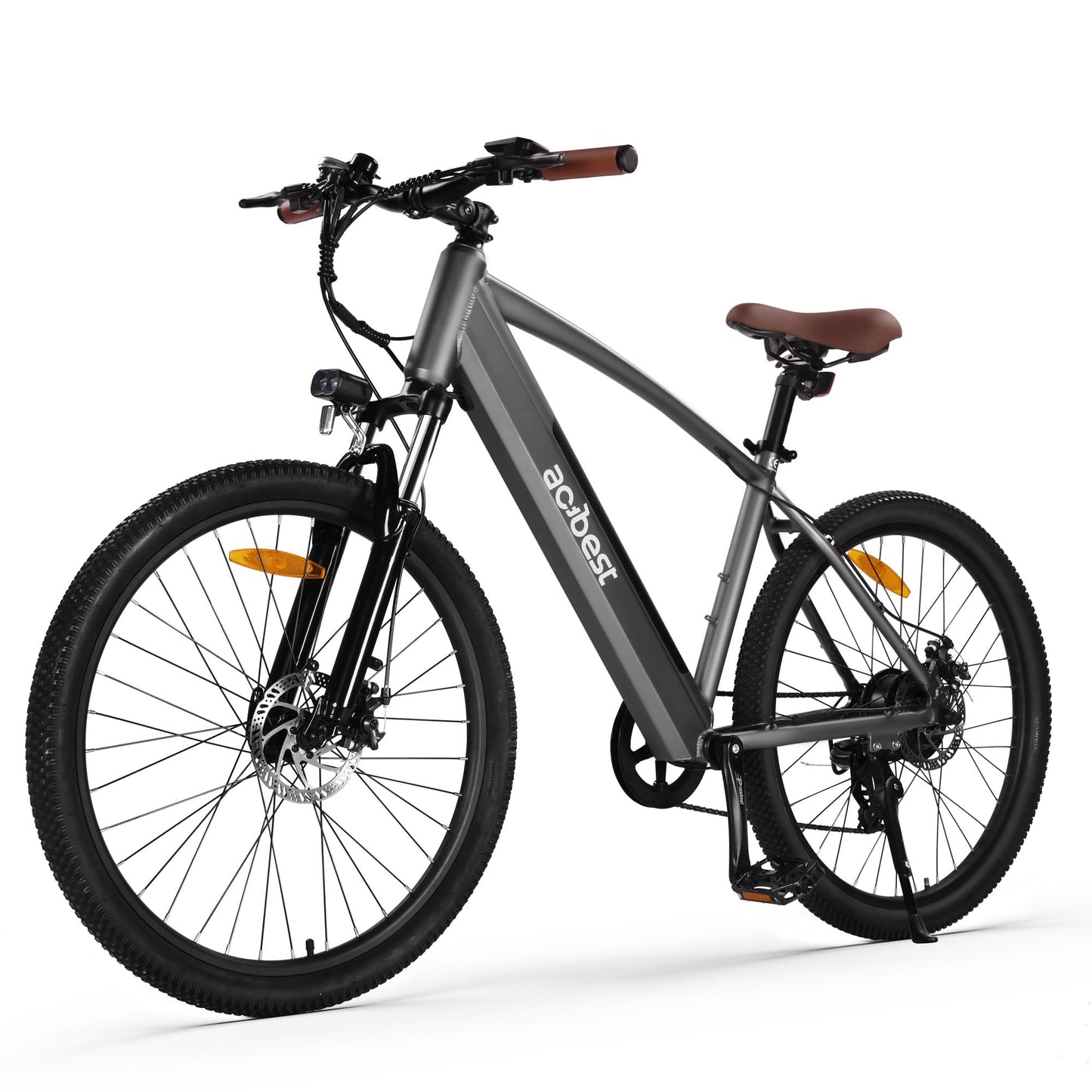 ACTBEST Core Electric Bike for Adults -468Wh Removable Built in Battery, Peak 750W Brushless Motor Mountain Ebike, 26X2.1 Tire Step Over Bicycle with 7 Speed, Max 50 Miles, Grey E Bikes