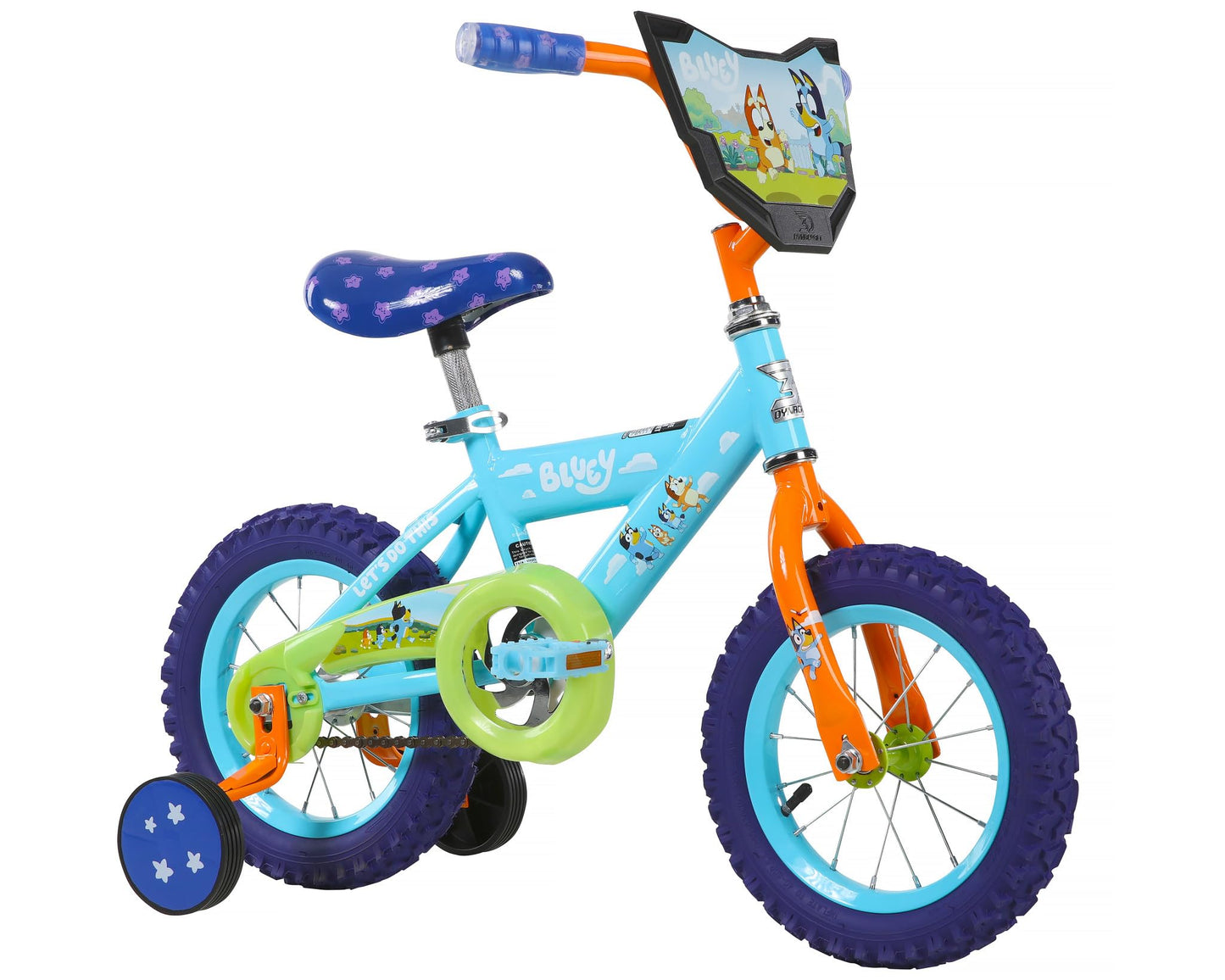 Dynacraft Bluey 12" Kids Bike Colorful Design, Sturdy Build, Easy Assembly - Ideal for Young Riders Learning to Ride