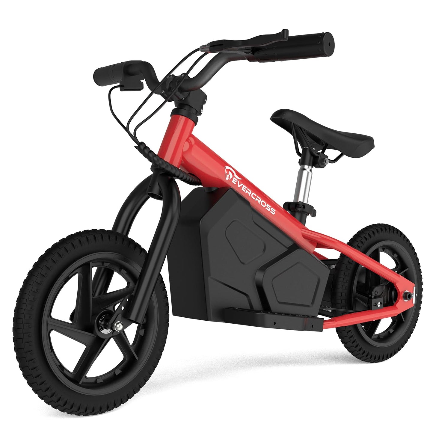 EVERCROSS EV06M Electric Bike for Kids, Electric Balance Bike with 12" Inflat Tire and Adjustable Seat, Electric Motorcycle for Kids Boys & Girls Ages 3+