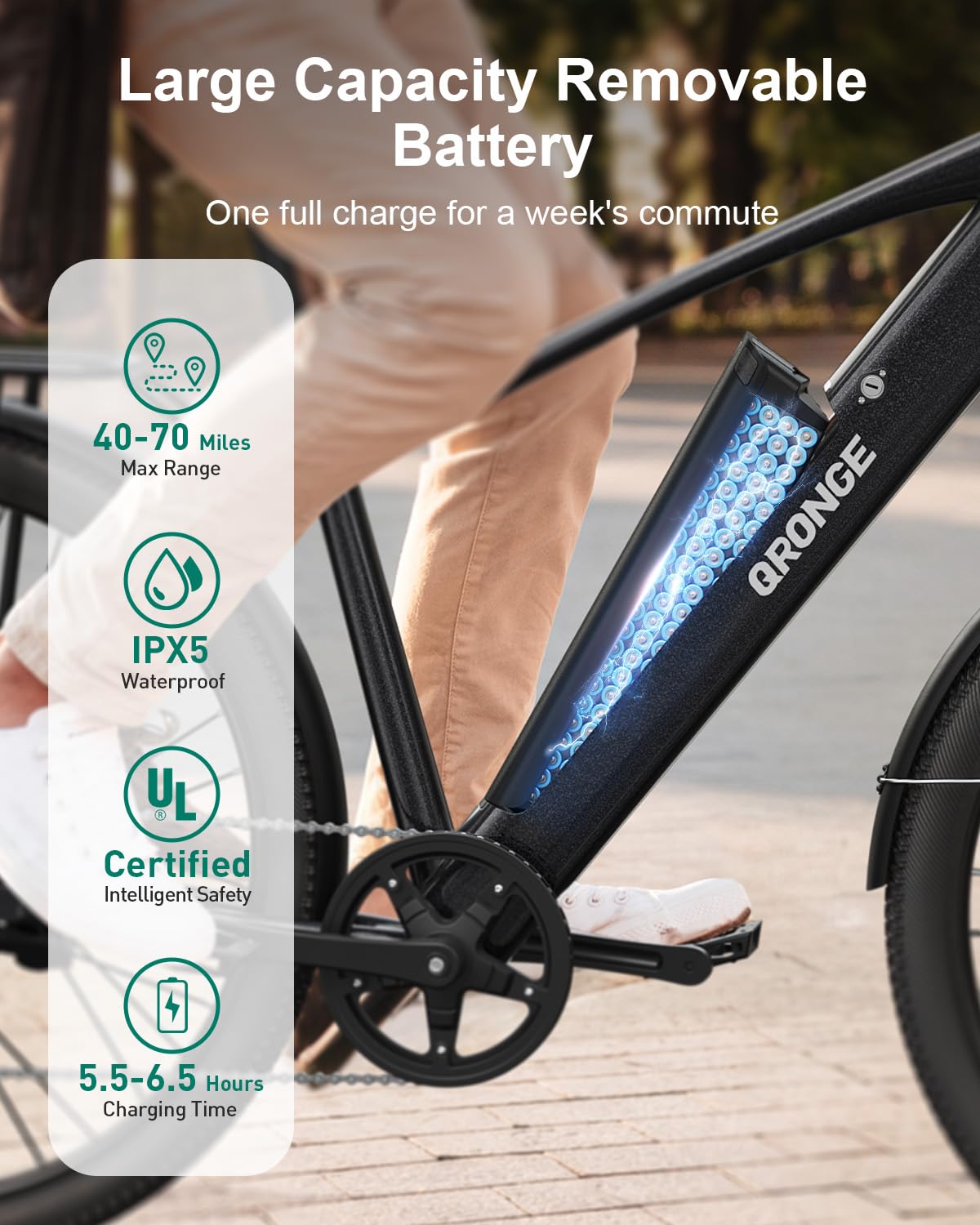 1000W Peak Electric Bike, 460Wh Battery Max 70 Miles Electric Bike for Adults, 26" Ebike with Bike Basket, 7 Speed & 5 Riding Modes UL Certified 25MPH Electric Bicycle for Commute City Park Black