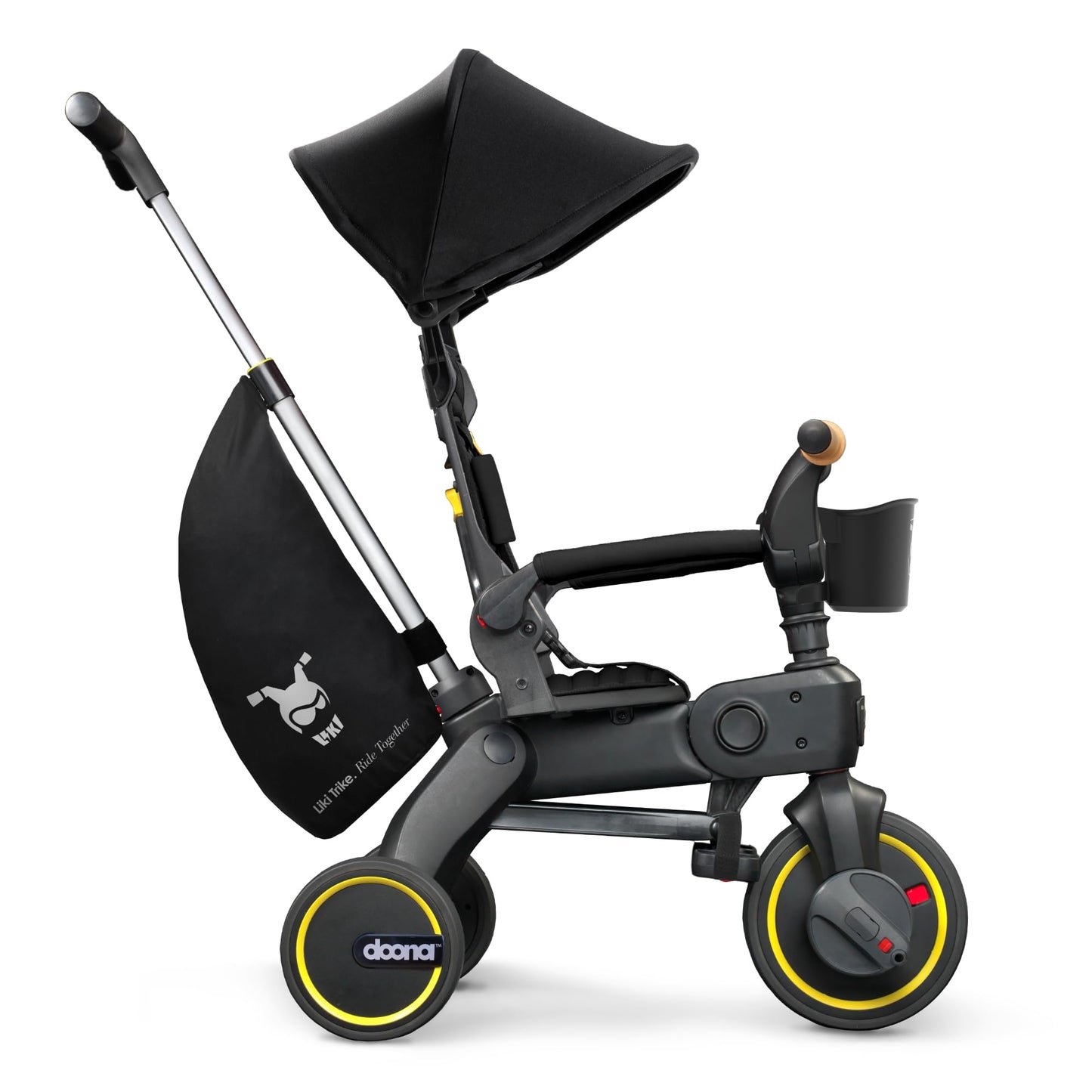 Doona Liki Trike S5, Nitro Black - 5-in-1 Compact, Foldable Tricycle - Suitable for Toddlers 10 to 36 Months