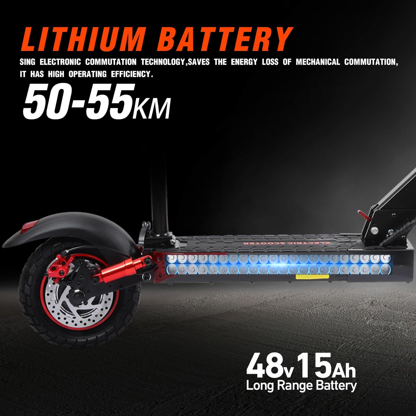 FREEBOY Electric Scooter - Adult Electric Scooter with 800w Motor, 25 Mph, 30 Miles Range, 10" Off-Road Tires, Portable Folding Commuting Electric Scooter for Adults, E Scooter w/Dual Braking System