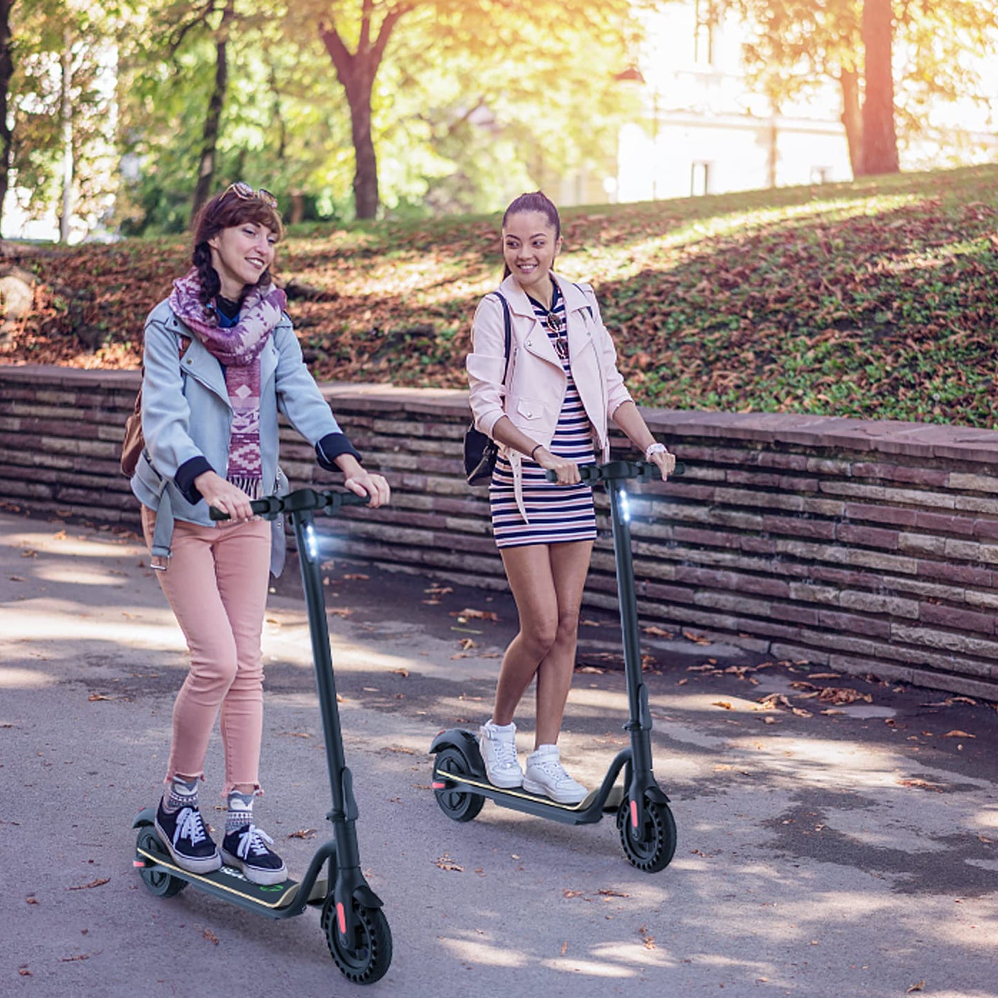 M MEGAWHEELS Electric Scooter, Speed Up to 25km/h, 3 speed modes, 8.0 Inch Tires for Teens and Adults, Max Load 100KG