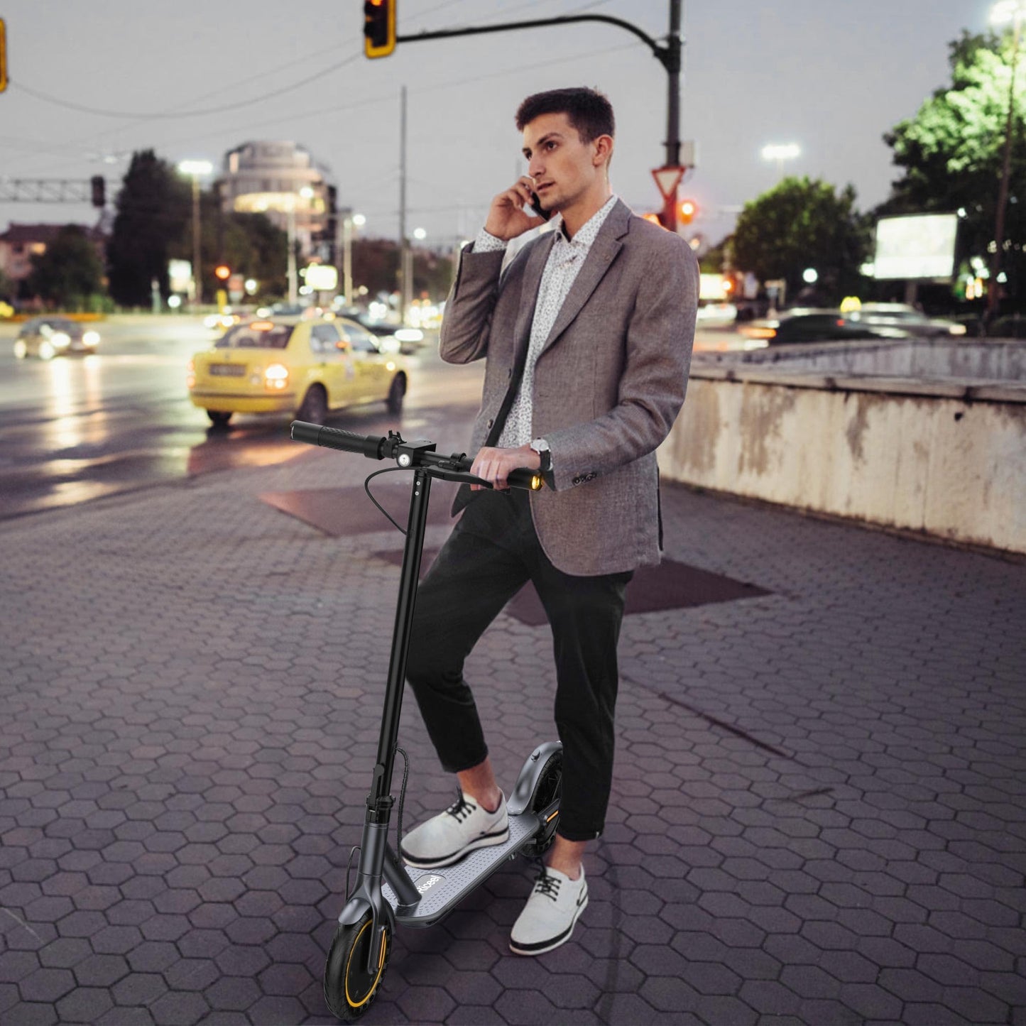 Riceel R50 Electric Scooter, Speed up to 25 km/h, 30 km of autonomy, 8.5" Solid Tire, Maximum Load 120 kg, Dual Braking