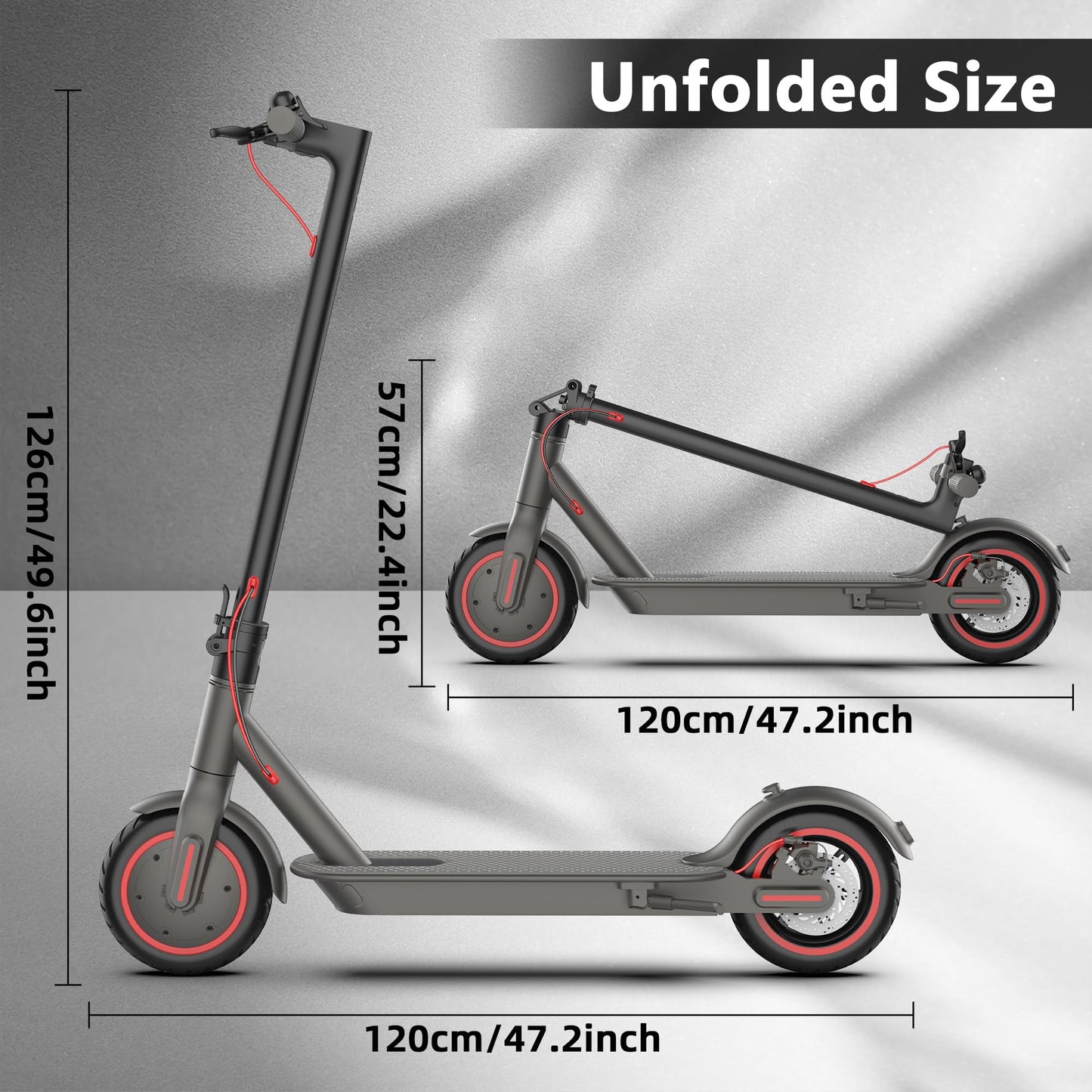 Sunclimb 8.5 Inch Electric Scooter for Adults with LED Display with App Function, 20-30 Km Range and 120kg Load with Mobile Phone Holder and Car Lock