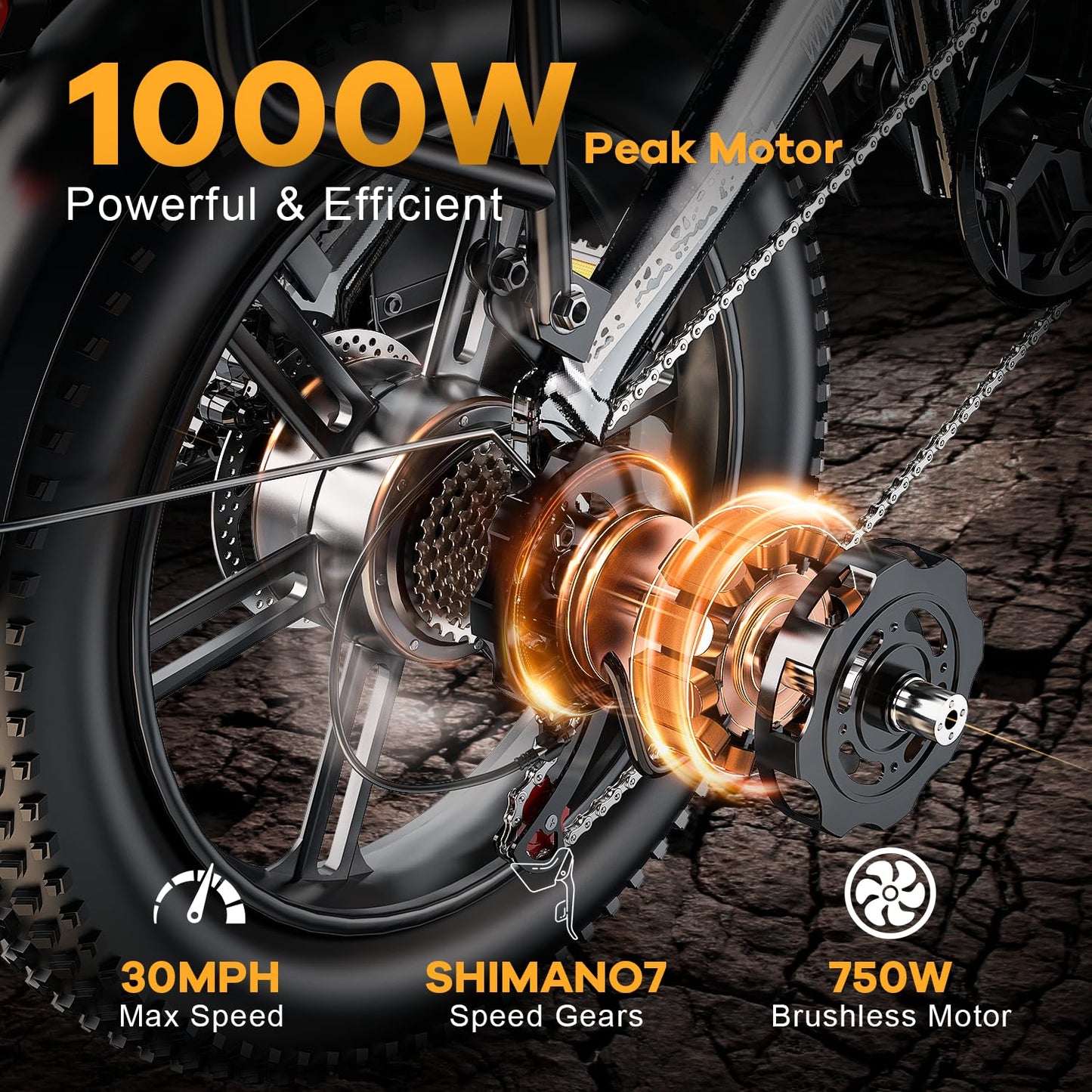 Kebiko 1000W Folding Electric Bike,48V12.8/15/20AH Removable Battery E Bike,30+MPH,80 Miles Max Range Electric Bike for Adults,20" Fat Tire Foldable ebike,Adult Electric Bicycle for Commute Beach Snow