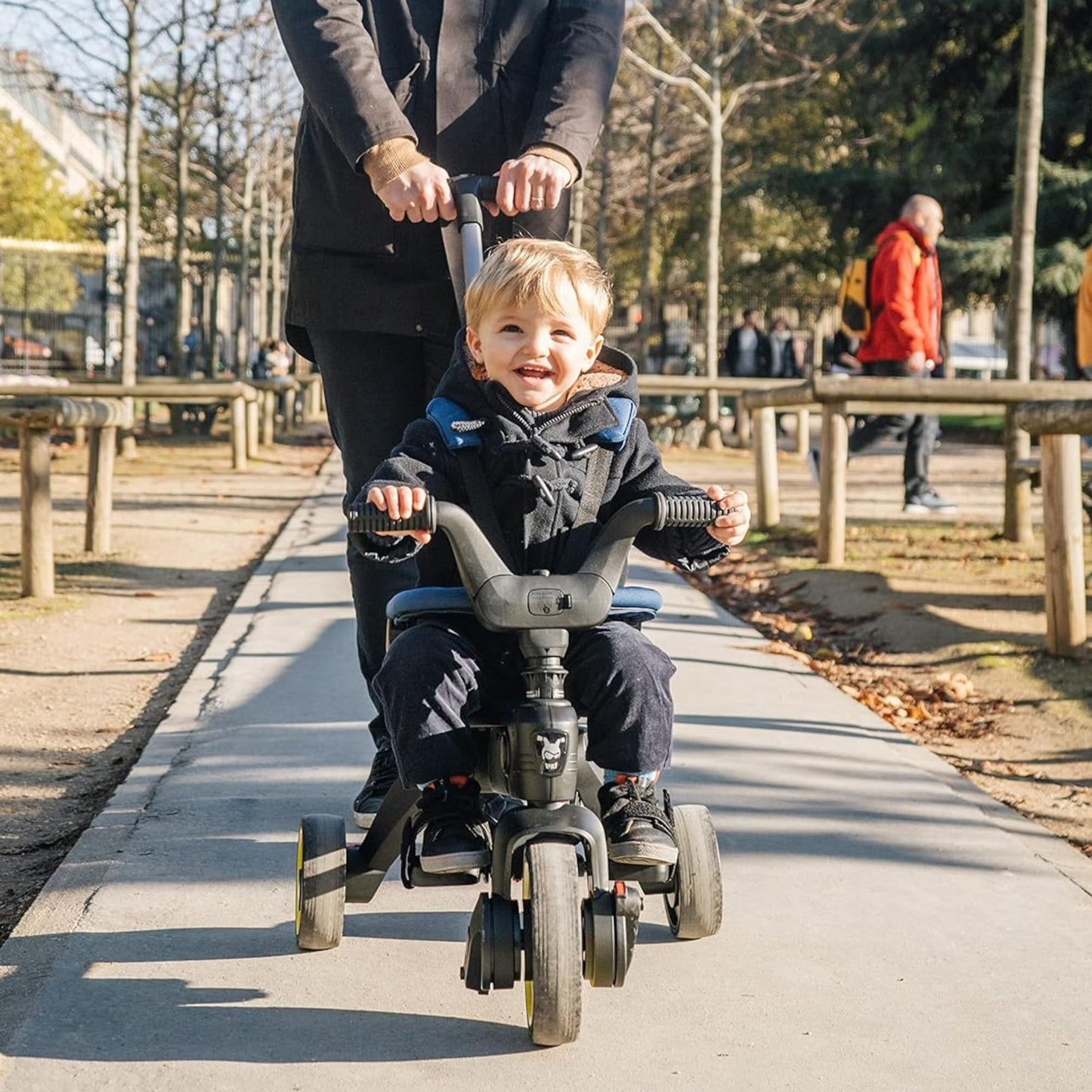 Doona Liki Trike S5, Nitro Black - 5-in-1 Compact, Foldable Tricycle - Suitable for Toddlers 10 to 36 Months