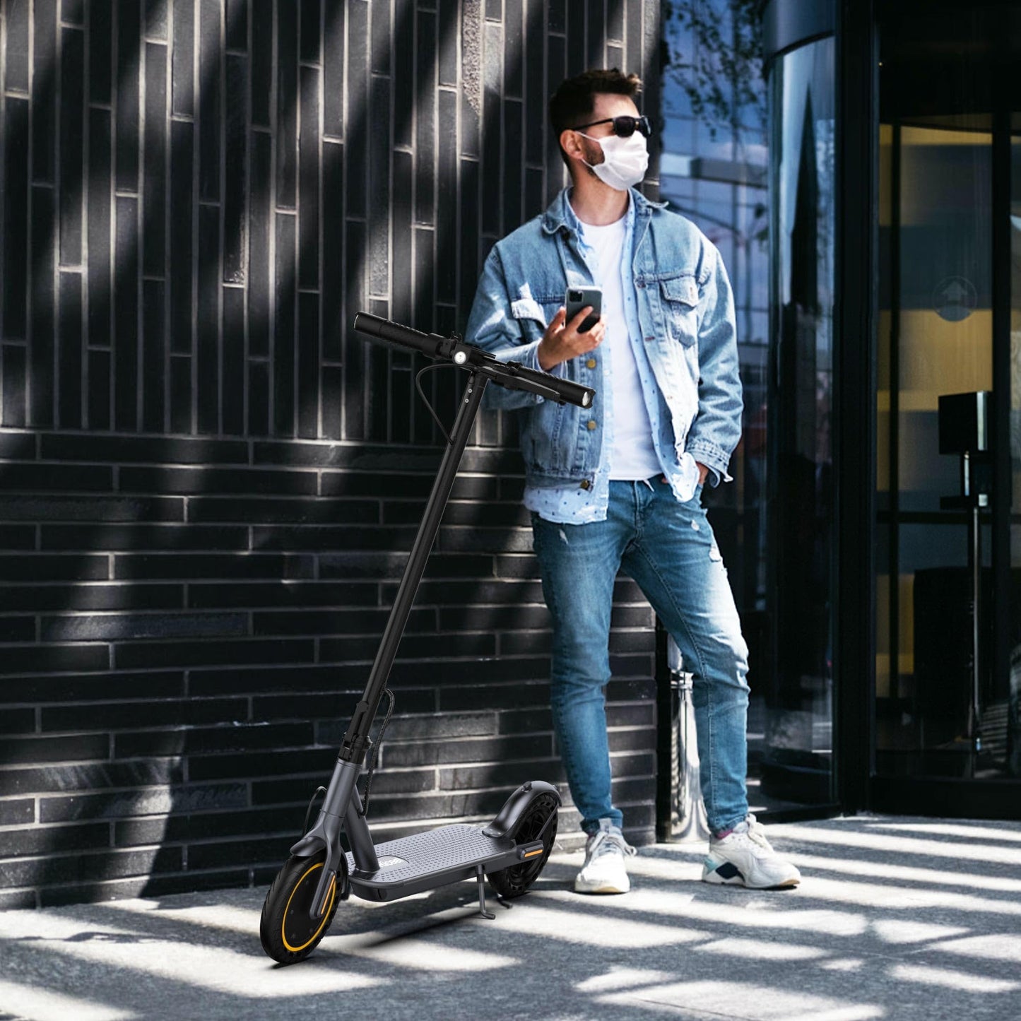 Riceel R50 Electric Scooter, Speed up to 25 km/h, 30 km of autonomy, 8.5" Solid Tire, Maximum Load 120 kg, Dual Braking