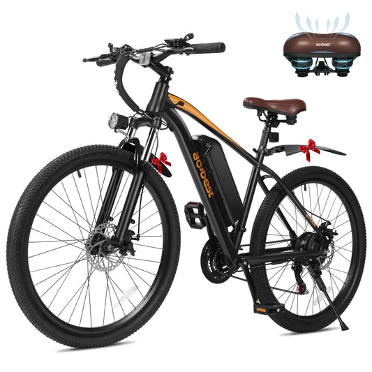 ACTBEST Apex Electric Bike for Adults, 26" Electric Mountain Bike with Peak 750W Motor, 22MPH Top Speed, Max Range 55+ Miles, 13AH Removable Battery, 21-Speed Lightweight E-Bike, BLack1