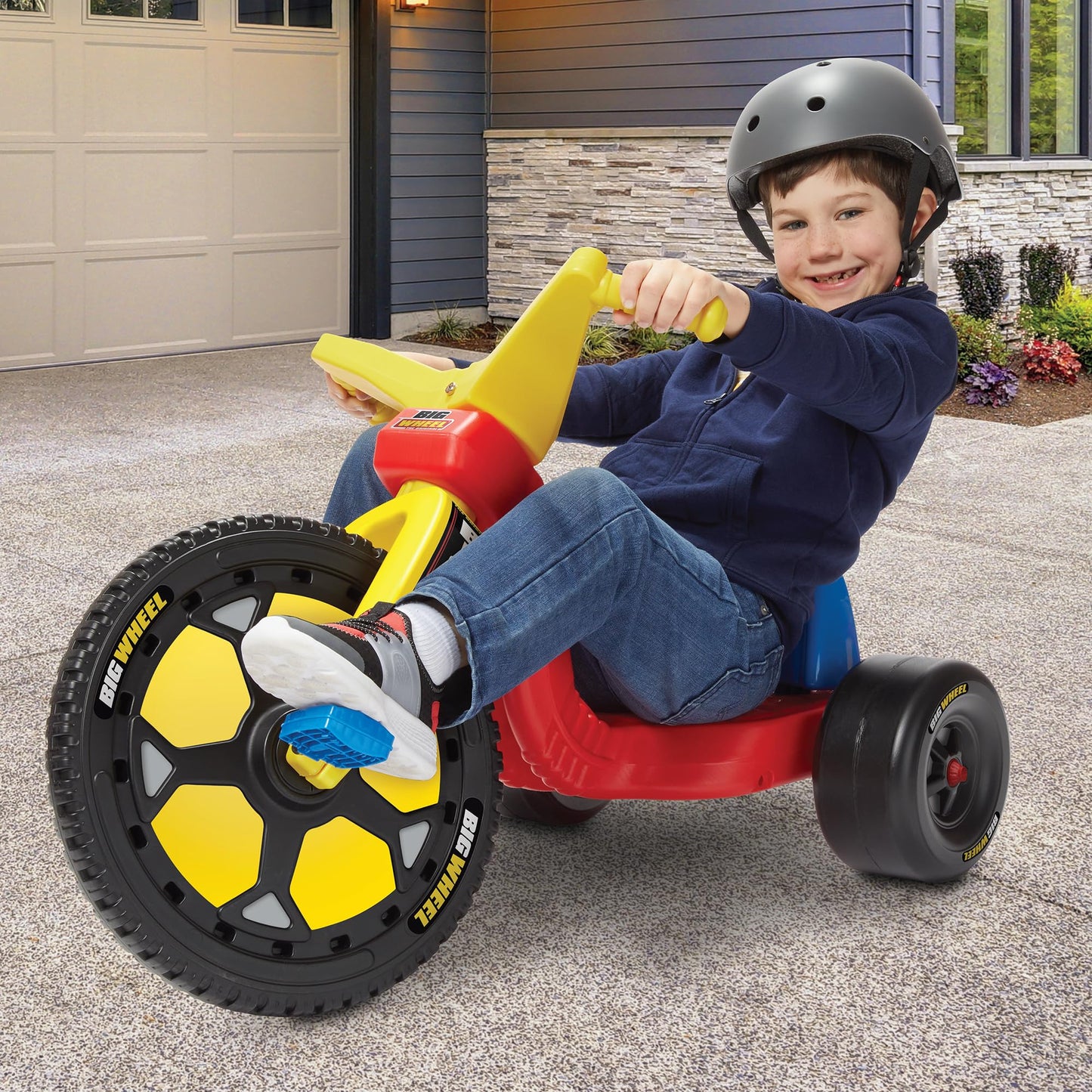 Schylling Big Wheel Speedster - BW16SO - Low-Riding Tricycle with Adjustable Seat for Growing Child up to 70 lbs. - Original Classic Bike - Ages 3 and Up