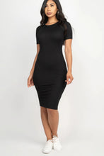 Cargar imagen en el visor de la galería, Ribbed Bodycon Midi Dress
