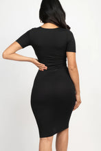 Cargar imagen en el visor de la galería, Ribbed Bodycon Midi Dress
