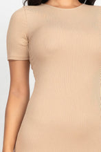 Cargar imagen en el visor de la galería, Ribbed Bodycon Midi Dress
