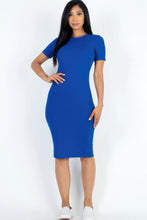 Cargar imagen en el visor de la galería, Ribbed Bodycon Midi Dress
