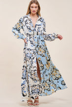 Load image into Gallery viewer, Color Block Printed V Neck Dress
