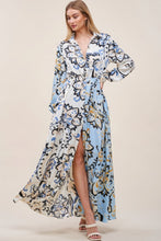 Load image into Gallery viewer, Color Block Printed V Neck Dress
