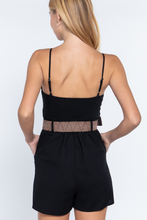 Load image into Gallery viewer, Sweetheart Neck Belted Romper
