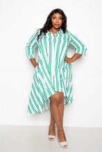 Load image into Gallery viewer, Stripe Shirt Dress
