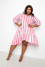 Load image into Gallery viewer, Stripe Shirt Dress
