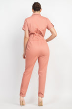 Cargar imagen en el visor de la galería, Collared Button-front Jumpsuit
