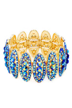 Cargar imagen en el visor de la galería, Rhinestone Oval Stretch Bracelet
