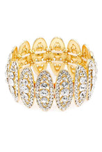 Cargar imagen en el visor de la galería, Rhinestone Oval Stretch Bracelet
