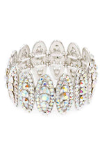 Cargar imagen en el visor de la galería, Rhinestone Oval Stretch Bracelet
