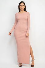 Load image into Gallery viewer, Side Slit Bodycon Maxi Dress
