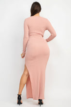 Load image into Gallery viewer, Side Slit Bodycon Maxi Dress
