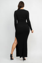 Load image into Gallery viewer, Side Slit Bodycon Maxi Dress
