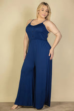 Cargar imagen en el visor de la galería, Plus Size Button Front Wide Leg Jumpsuit
