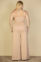 Cargar imagen en el visor de la galería, Plus Size Button Front Wide Leg Jumpsuit
