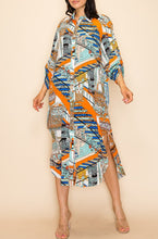 Load image into Gallery viewer, Printed Shirt Dress
