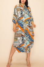 Load image into Gallery viewer, Printed Shirt Dress
