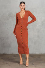 Cargar imagen en el visor de la galería, Ribbed Midi Dress
