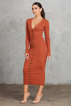 Cargar imagen en el visor de la galería, Ribbed Midi Dress
