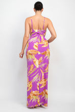 Load image into Gallery viewer, Scoop Tropical Print Maxi Dress
