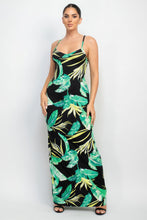 Load image into Gallery viewer, Scoop Tropical Print Maxi Dress
